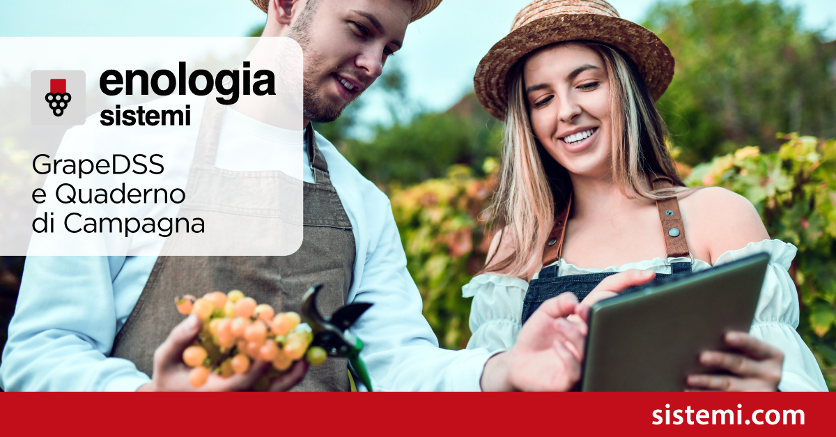GrapeDSS e QdC-Quaderno di Campagna per gestire le attività del tuo vigneto