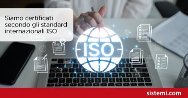 Siamo certificati secondo gli standard internazionali ISO