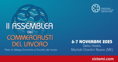 Sistemi è sponsor della 2°Assemblea dei Commercialisti del Lavoro