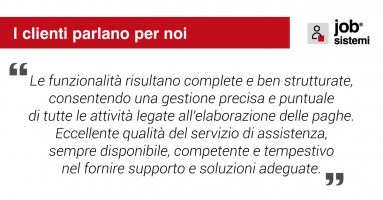 I nostri clienti raccontano tutti i vantaggi di lavorare con JOB